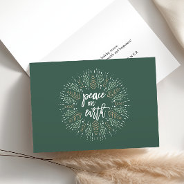 Cartão De Festividades Paz no Feriado da Terra