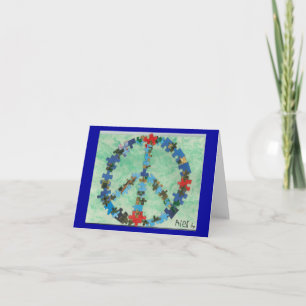 Cartão De Festividades Peace Around The World