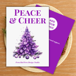 Cartão De Festividades Peace & Cheer Holiday Card for Clients