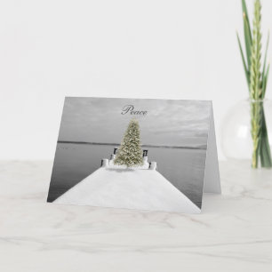 Cartão De Festividades Peace, Holiday Christmas Card