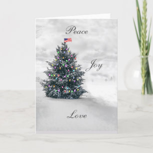 Cartão De Festividades Peace, Joy & Love Christmas Cards