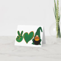 Peace Love Gnomo | Sublimação do Dia de São Patríc