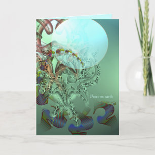 Cartão De Festividades Peace on earth and in our hearts