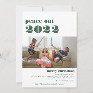 Cartão De Festividades Peace Out 2023   Feliz Natal Foto