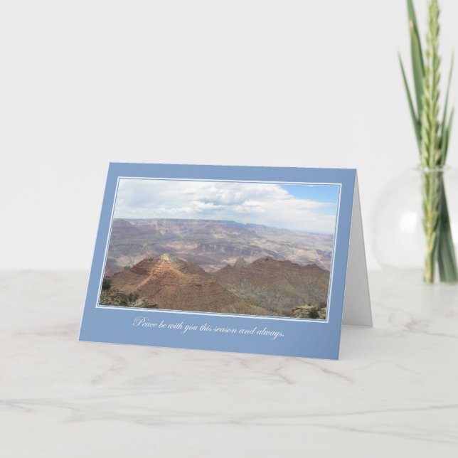 Cartão De Festividades Peaceful Canyon (Frente)