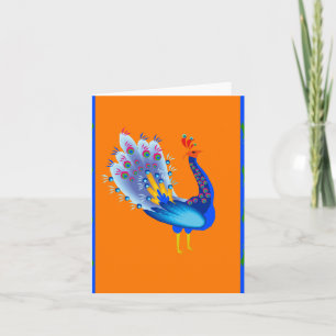 Cartão De Festividades Peacock