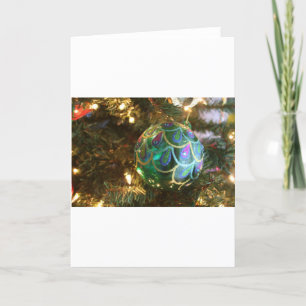 Cartão De Festividades Peacock Christmas