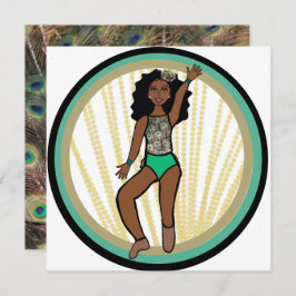 Cartão De Festividades Peacock Dancer A