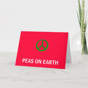 Cartão De Festividades PEAS (peace) ON EARTH (2) - cards