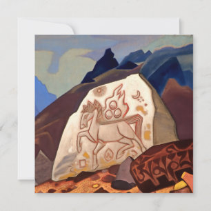 Cartão De Festividades “Pedra Branca - Cavalo da Felicidade” por Nicholas