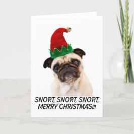 CARTÃO DE FESTIVIDADES PEGA NATAL. SNORT SNORT SNORT. MERRY CHRISTMAS!