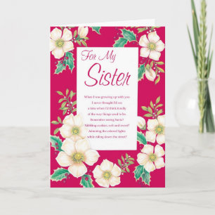 Cartão De Festividades Pela Minha Irmã