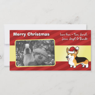 Cartão De Festividades Pembroke de Natal Welsh Corgi