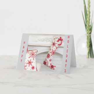 CARTÃO DE FESTIVIDADES PENDURE A MEIA-CHEVA DE ESPERANÇA CHEIA DE "ALEGRI