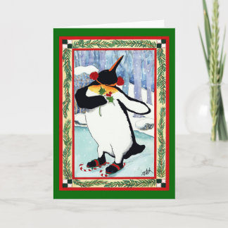 CARTÃO DE FESTIVIDADES PENGUIM APAIXONADO