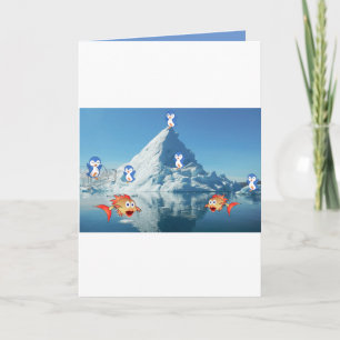 Cartão De Festividades Penguin da placa de saudação do dia de os namorado