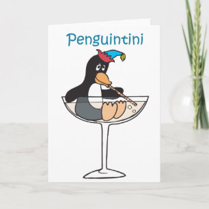 Cartão De Festividades penguintini