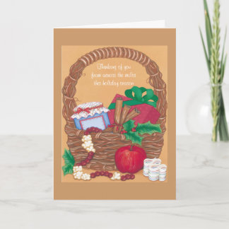 Cartão De Festividades Pensamento de você através das milhas -