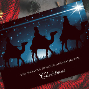 Cartão De Festividades Pensamentos e Orações Simpatia de Natal Memorial