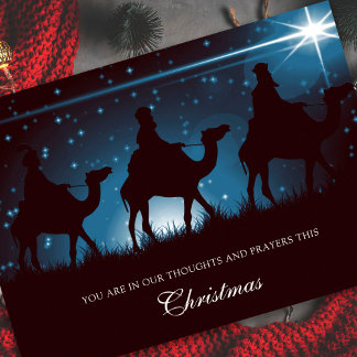 Cartão De Festividades Pensamentos e Orações Simpatia de Natal Memorial