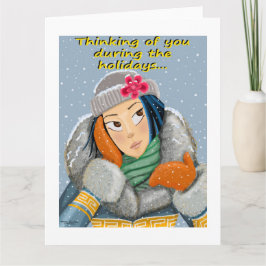 Cartão de Festividades Pensando em Você