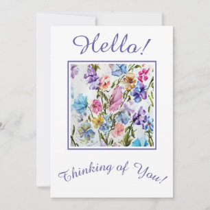 Cartão De Festividades Pensando em você