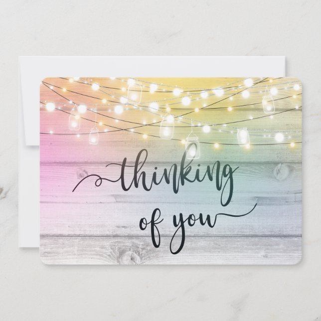 Cartão De Festividades pensando em você condolências enlutadas amadas (Frente)