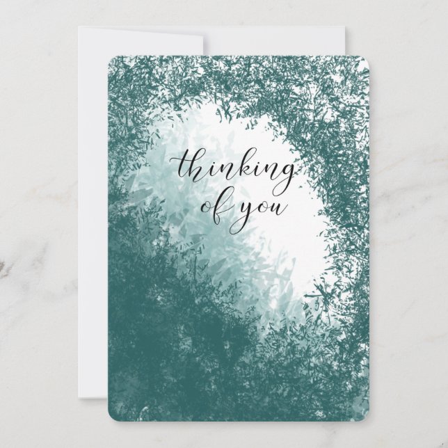 Cartão De Festividades pensando em você condolências enlutadas amadas pel (Frente)