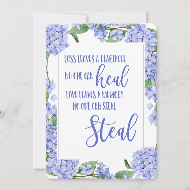 Cartão De Festividades pensando em você condolências enlutadas amadas pel (Frente)