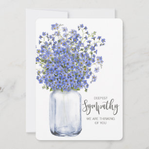 Cartão De Festividades pensando em você condolências enlutadas amadas pel