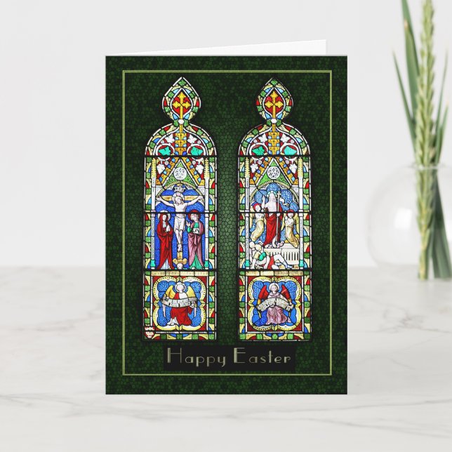 Cartão De Festividades Pensando em você na Páscoa - A ressurreição na Rua (Frente)