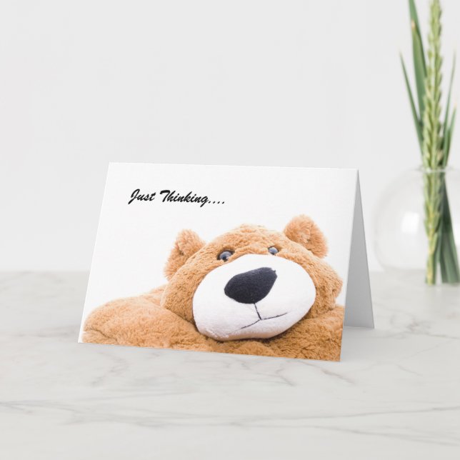 Cartão De Festividades Pensando no quanto te amo (Frente)