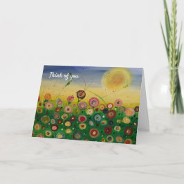 Cartão De Festividades Pensando no seu campo de abstrato