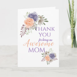 Cartão De Festividades Peônia Floral do Dia das Mães