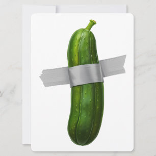 Cartão De Festividades Pepino com fita adesiva