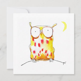 Cartão De Festividades Pequena Coruja
