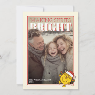 Cartão De Festividades Pequena Miss Sunshine Fazendo Espíritos Brilhantes