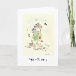 Cartão De Festividades Pequenas Festas de Meninas