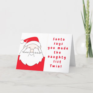 CARTÃO DE FESTIVIDADES **PEQUENAS LUZES DE CARVÃO PARA O MEU GÊMEO**