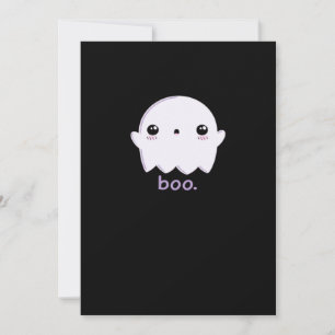 Cartão De Festividades Pequeno Boo Fofo de Halloween