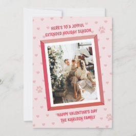 Cartão De Festividades Pequeno padrão de corações