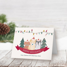 Pequenos Cachorros de Natal Negócios de Animais de