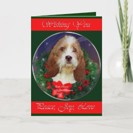 Cartão De Festividades Pequenos presentes do Natal de Griffon Vendeen do