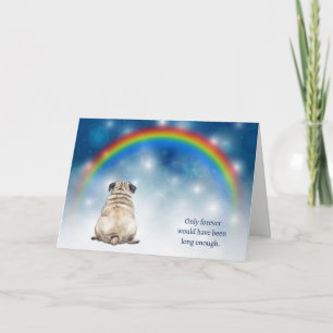 Cartão De Festividades Perda de Luzes Noturnas de Pug Sympathia
