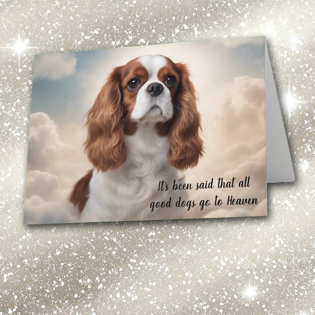 Cartão De Festividades Perda de Simpatia do Cavalier King Charles Spaniel (Criador carregado)