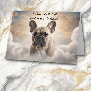 Cartão De Festividades Perda de simpatia pelo Céu do Bulldog Francês