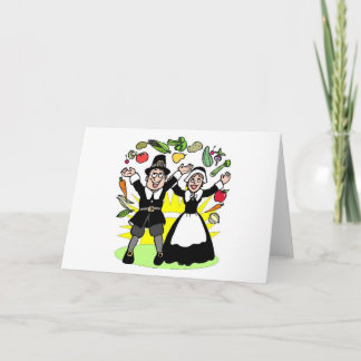 Cartão De Festividades Peregrinos da acção de graças