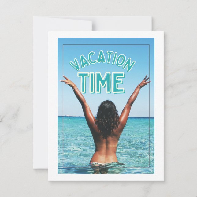 Cartão De Festividades período de férias (Frente)