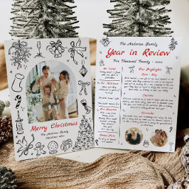 Cartão De Festividades Período de perguntas em revisão Visão geral do ano