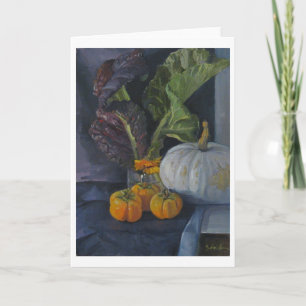 Cartão De Festividades Persimmons & Greens - Art Card, Blank